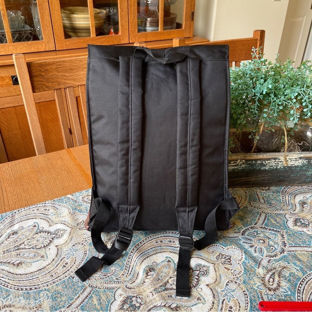 Puma Commuter Fold Backpack Top Close Black and Multicolor Rainbow Holographic - Picture 6 of 15